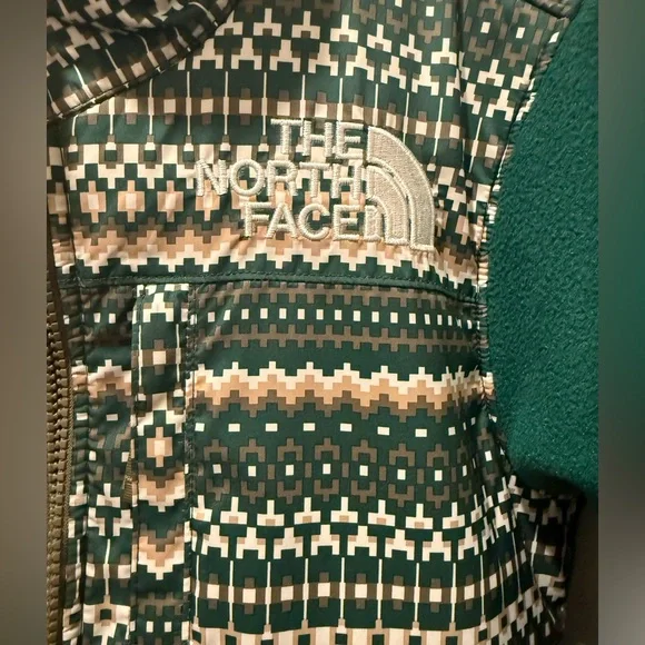 The North Face 95 Unisex Printed Night Green Denali Jacket - Picture 3 of 7